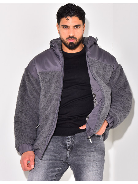 Doudoune bi-matière