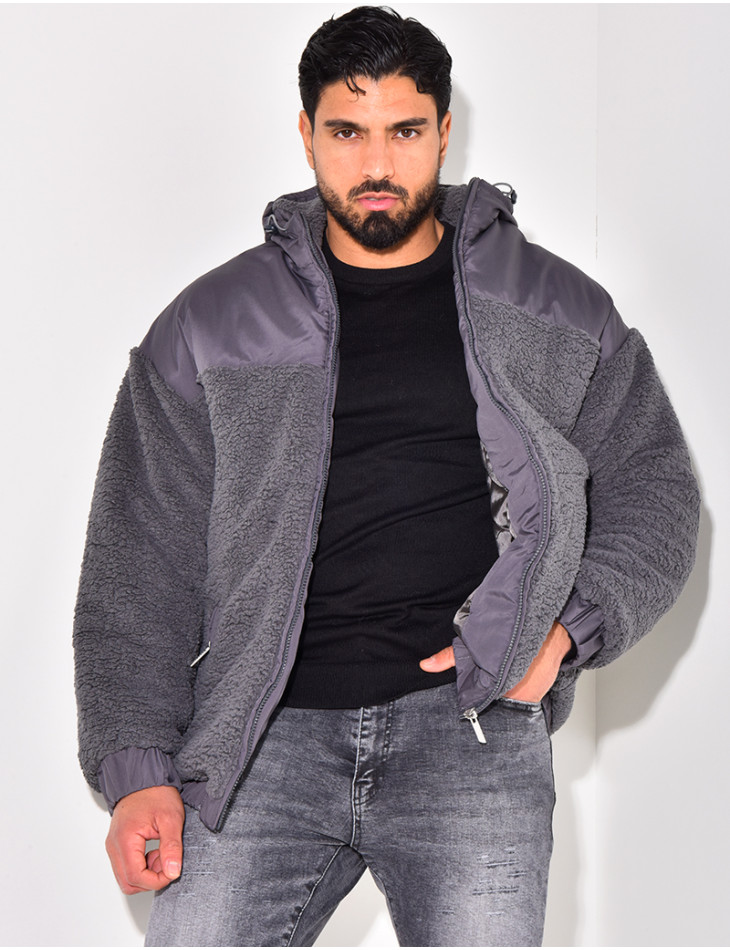 Doudoune bi-matière