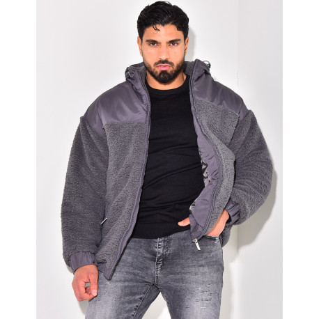 Doudoune bi-matière