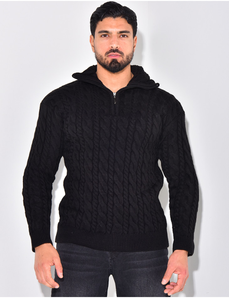 Pullover mit Stehkragen
