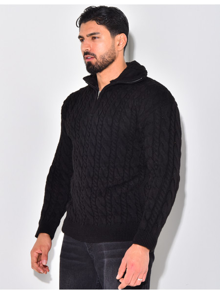 Pullover mit Stehkragen