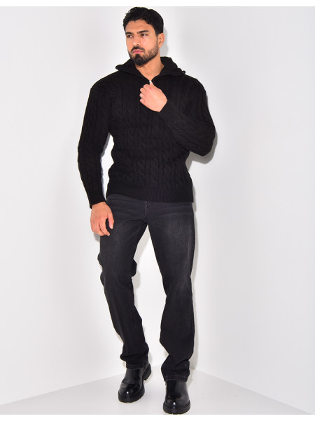 Pullover mit Stehkragen