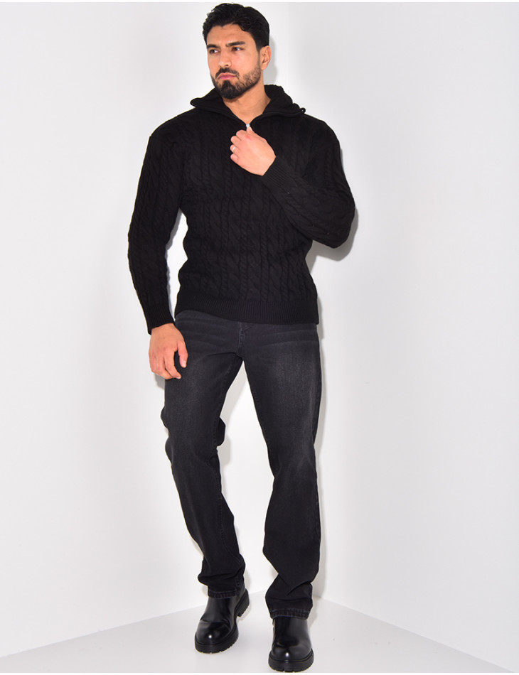 Pullover mit Stehkragen