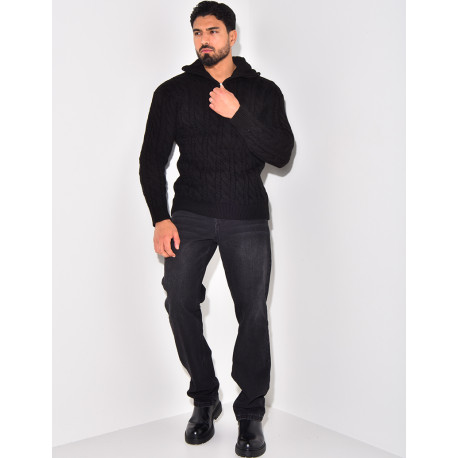 Pullover mit Stehkragen