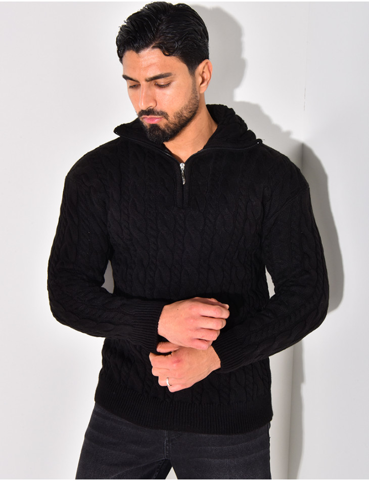 Pullover mit Stehkragen
