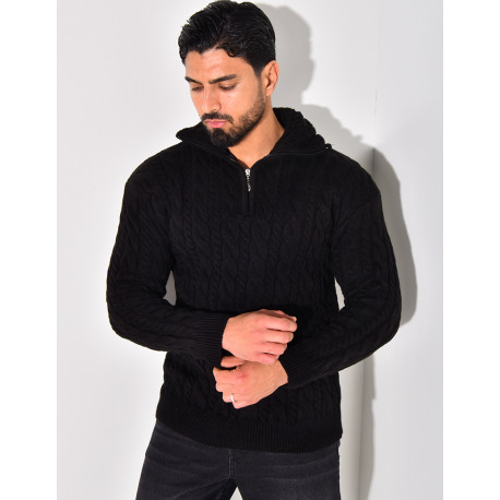 Pullover mit Stehkragen