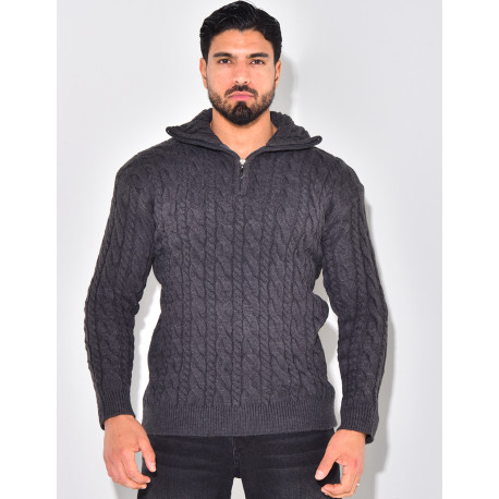 Pullover mit Stehkragen