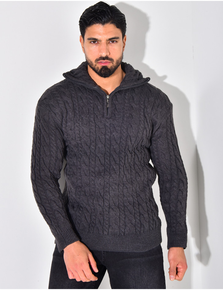 Pullover mit Stehkragen