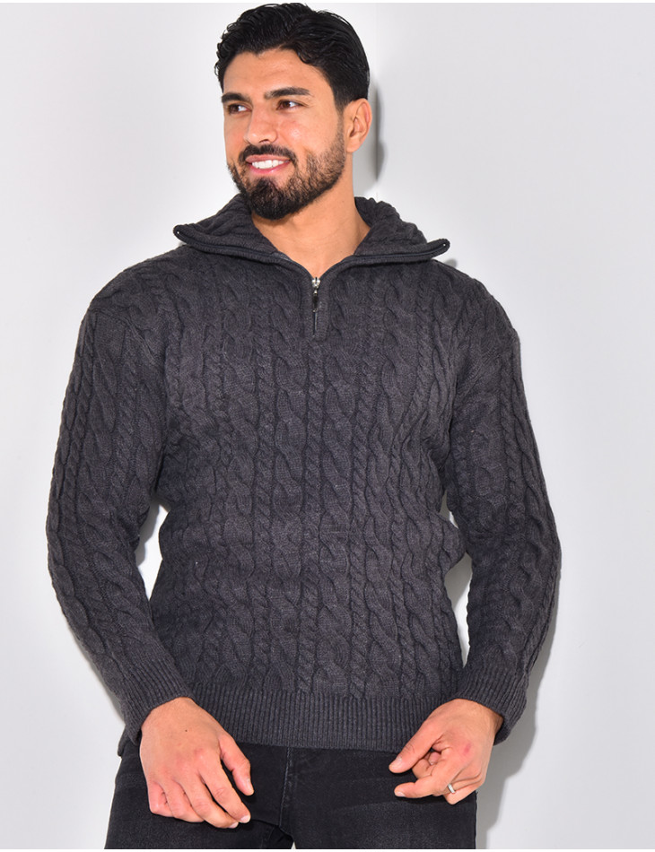 Pullover mit Stehkragen