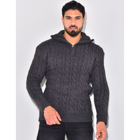 Pullover mit Stehkragen