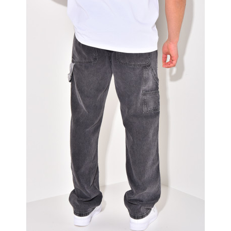 Jeans flare bi-color