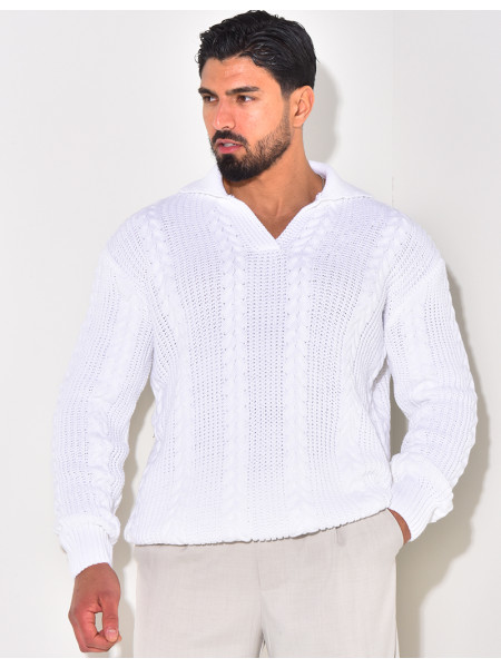 Pull en laine à col