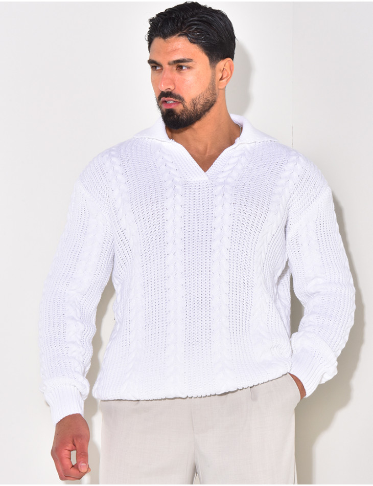 Pull en laine à col