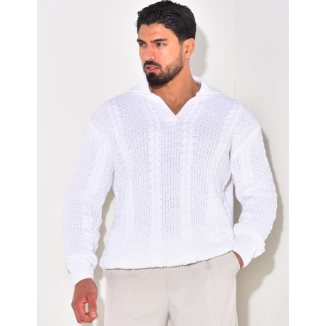 Pull en laine à col