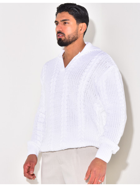 Pull en laine à col