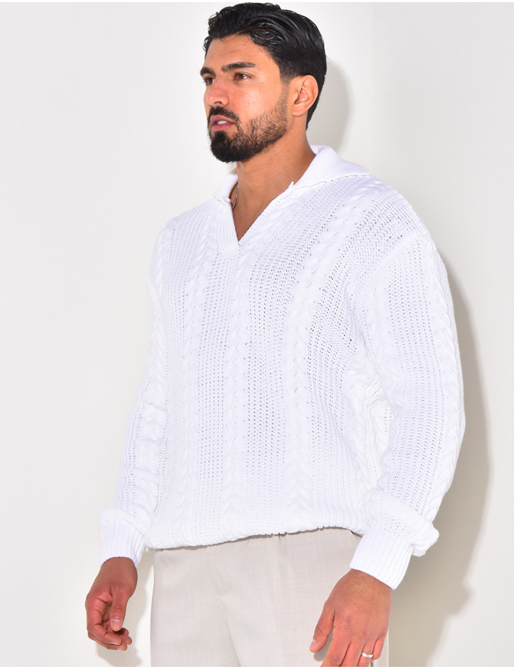 Pull en laine à col
