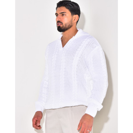 Pull en laine à col