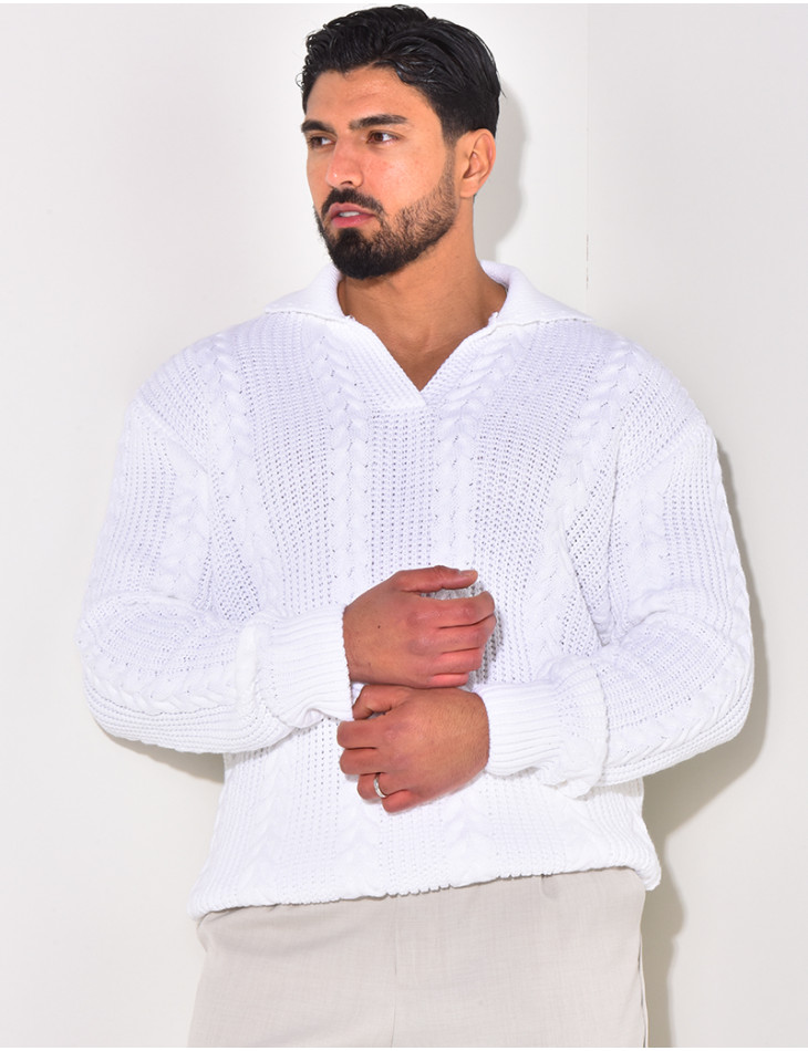 Pull en laine à col