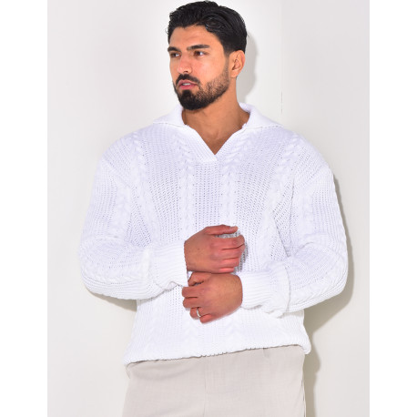 Pull en laine à col