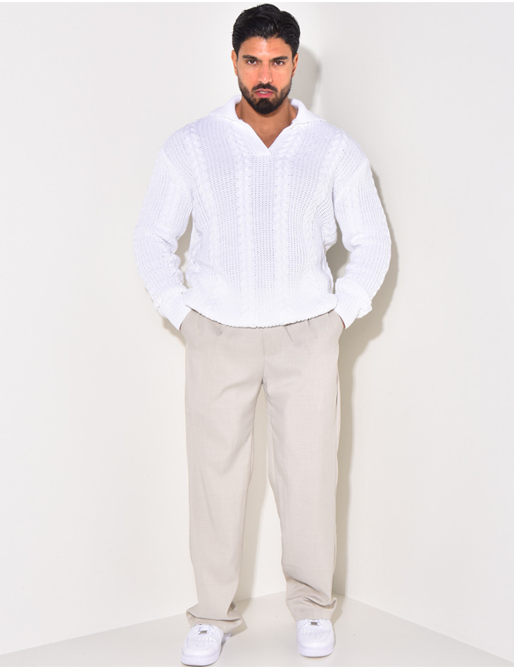 Pull en laine à col