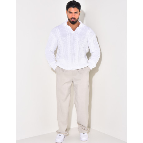 Pull en laine à col