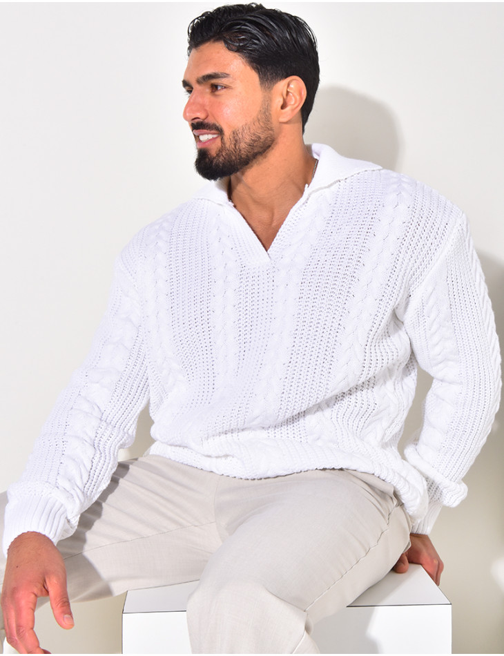 Pull en laine à col