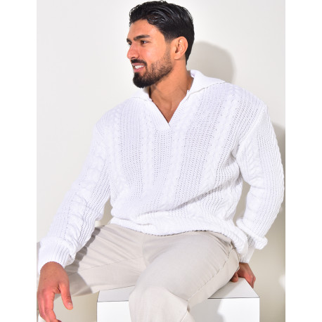 Pull en laine à col
