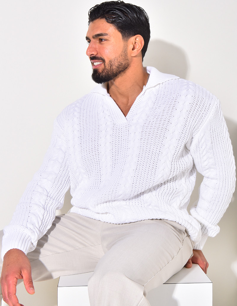 Pull en laine à col