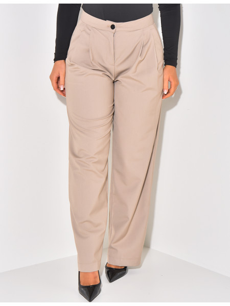 Pantalon de tailleur droit