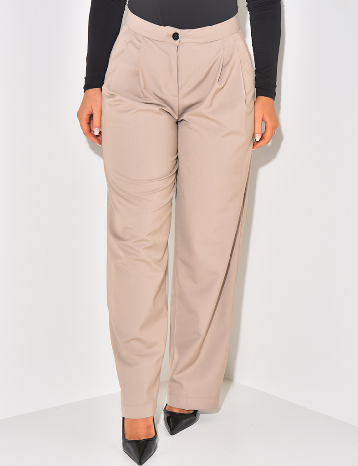 Pantalon de tailleur droit
