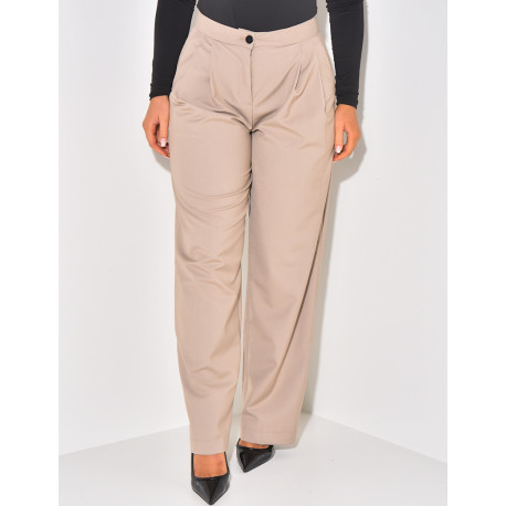 Pantalon de tailleur droit
