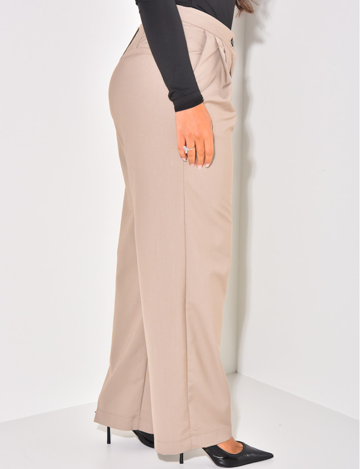 Pantalon de tailleur droit