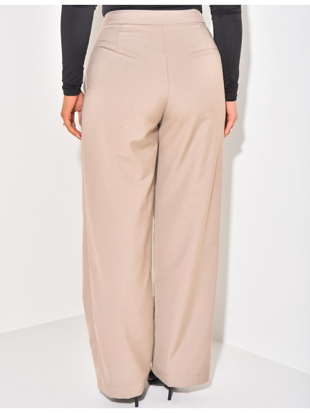 Pantalon de tailleur droit