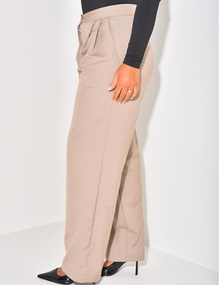 Pantalon de tailleur droit