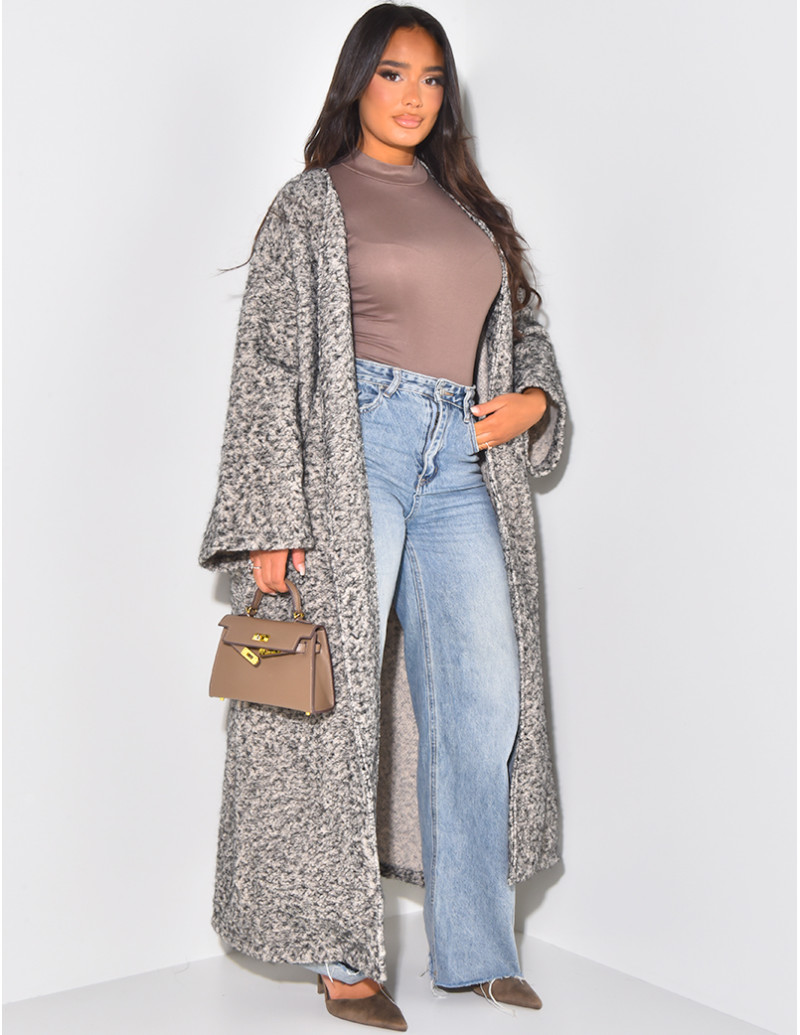 Manteau oversize en laine...