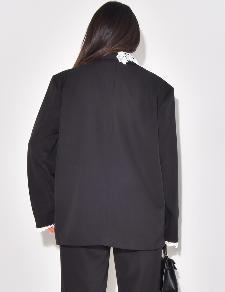 Blazer à dentelles