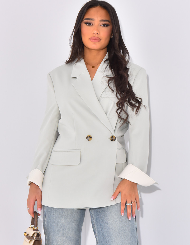 Oversized double-breasted...