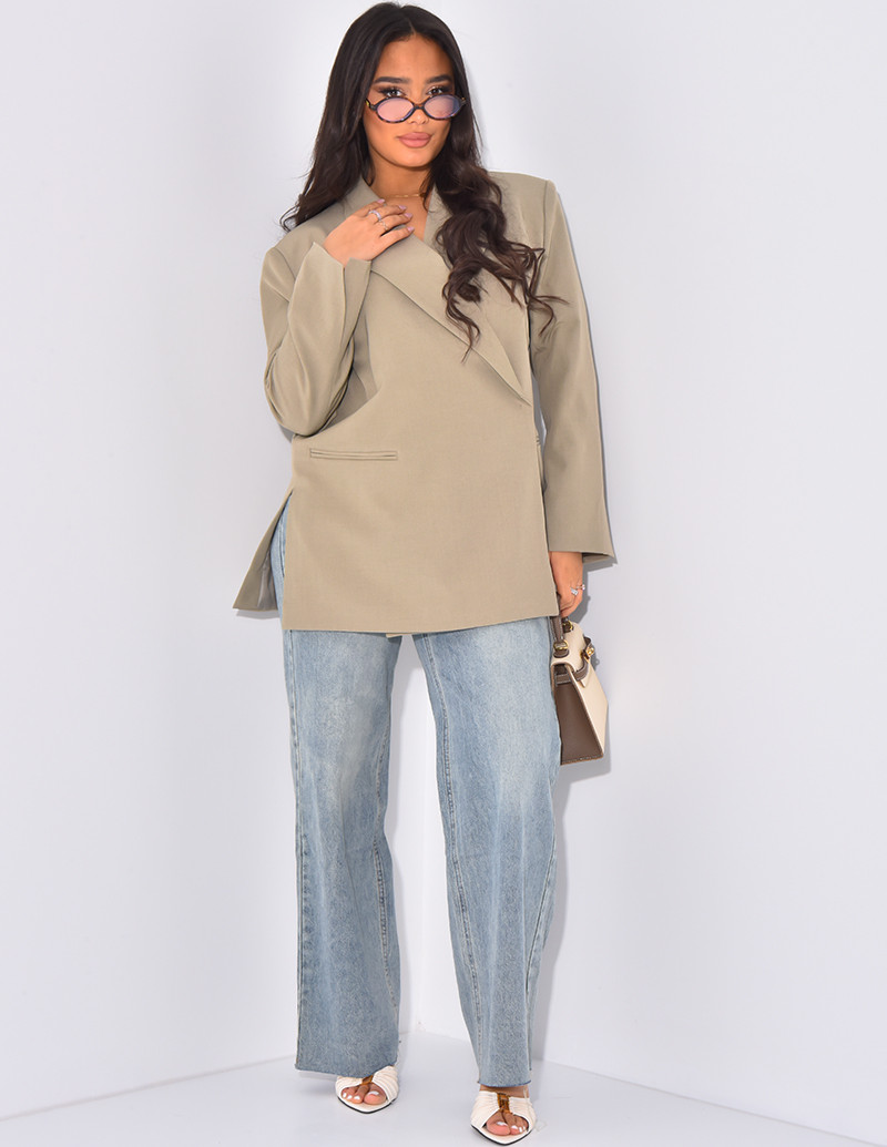 Oversize-Blazer mit...