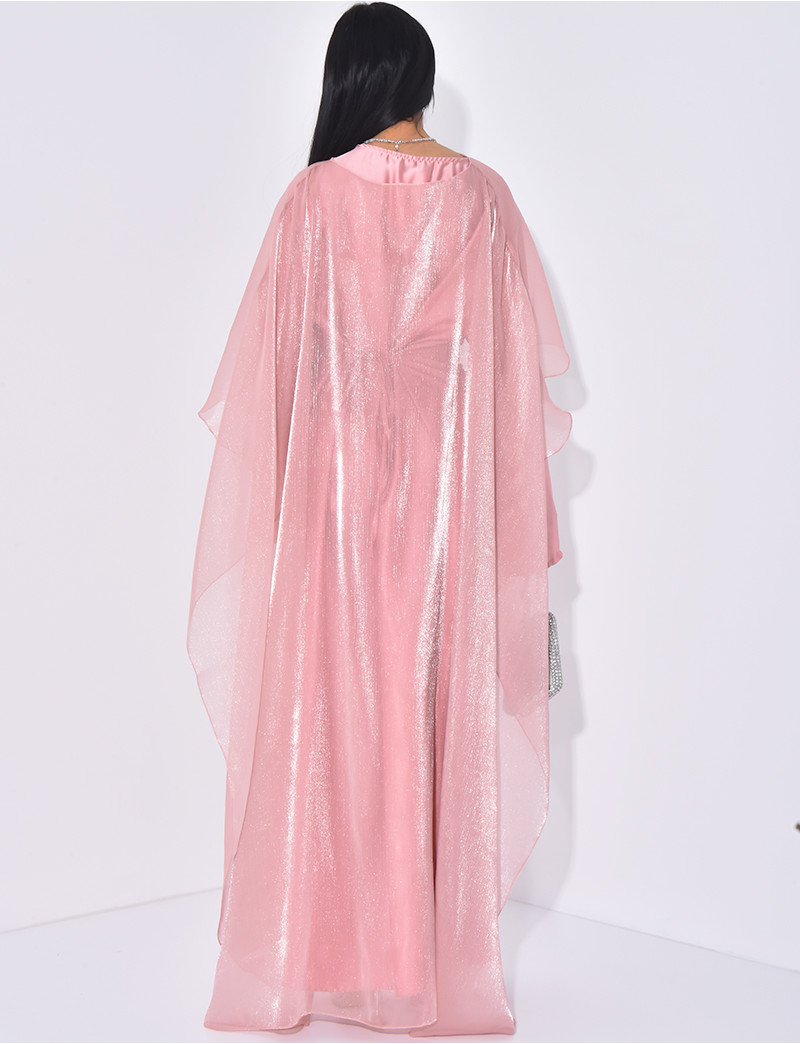 Ensemble Robe + Nœud Cheveux Fille Isobella & Chloé - Velours Vert Et Taffetas - Taille 2T - Fête