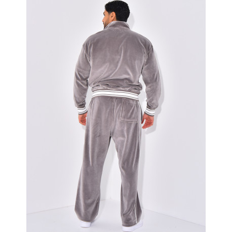 Ensemble tout doux pantalon et veste à capuche "PE"