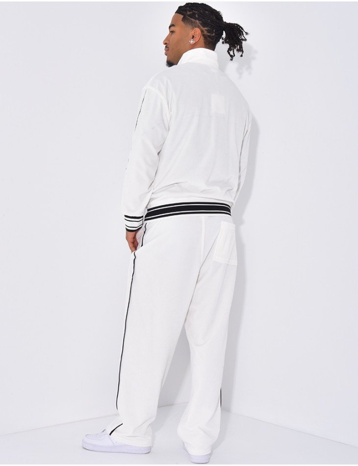 Ensemble tout doux pantalon et veste à capuche "PE"