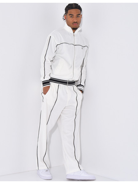 Ensemble tout doux pantalon et veste à capuche "PE"