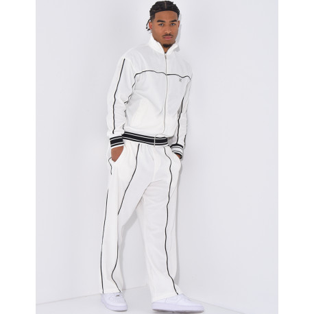 Ensemble tout doux pantalon et veste à capuche "PE"