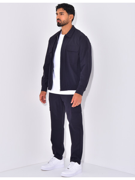 Ensemble pantalon et veste zippée