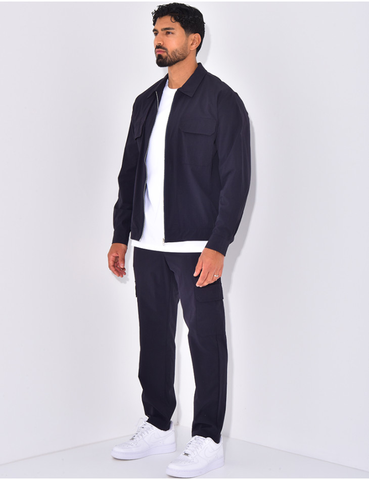 Ensemble pantalon et veste zippée
