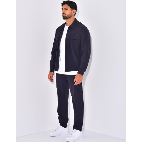 Ensemble pantalon et veste zippée