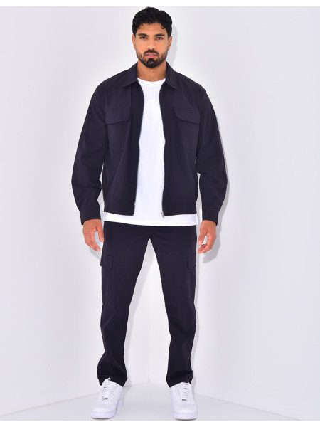 Ensemble pantalon et veste zippée
