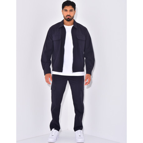 Ensemble pantalon et veste zippée
