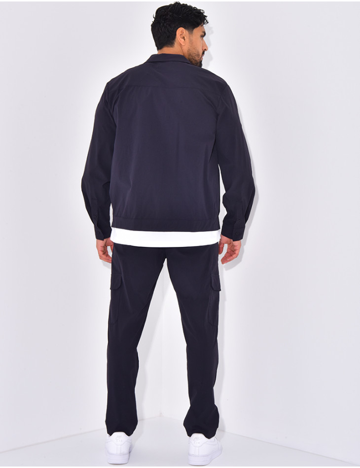 Ensemble pantalon et veste zippée