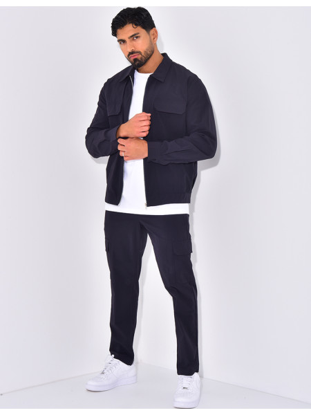 Ensemble pantalon et veste zippée